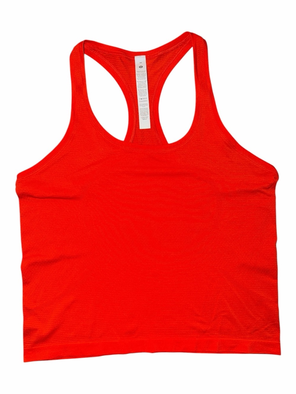 Lululemon Swiftly Tech Sccopneck Tank Top 2.0 Cherry Ember Size 10 Race NWT